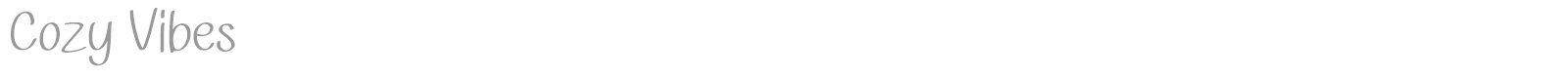 Cozy Vibes font preview